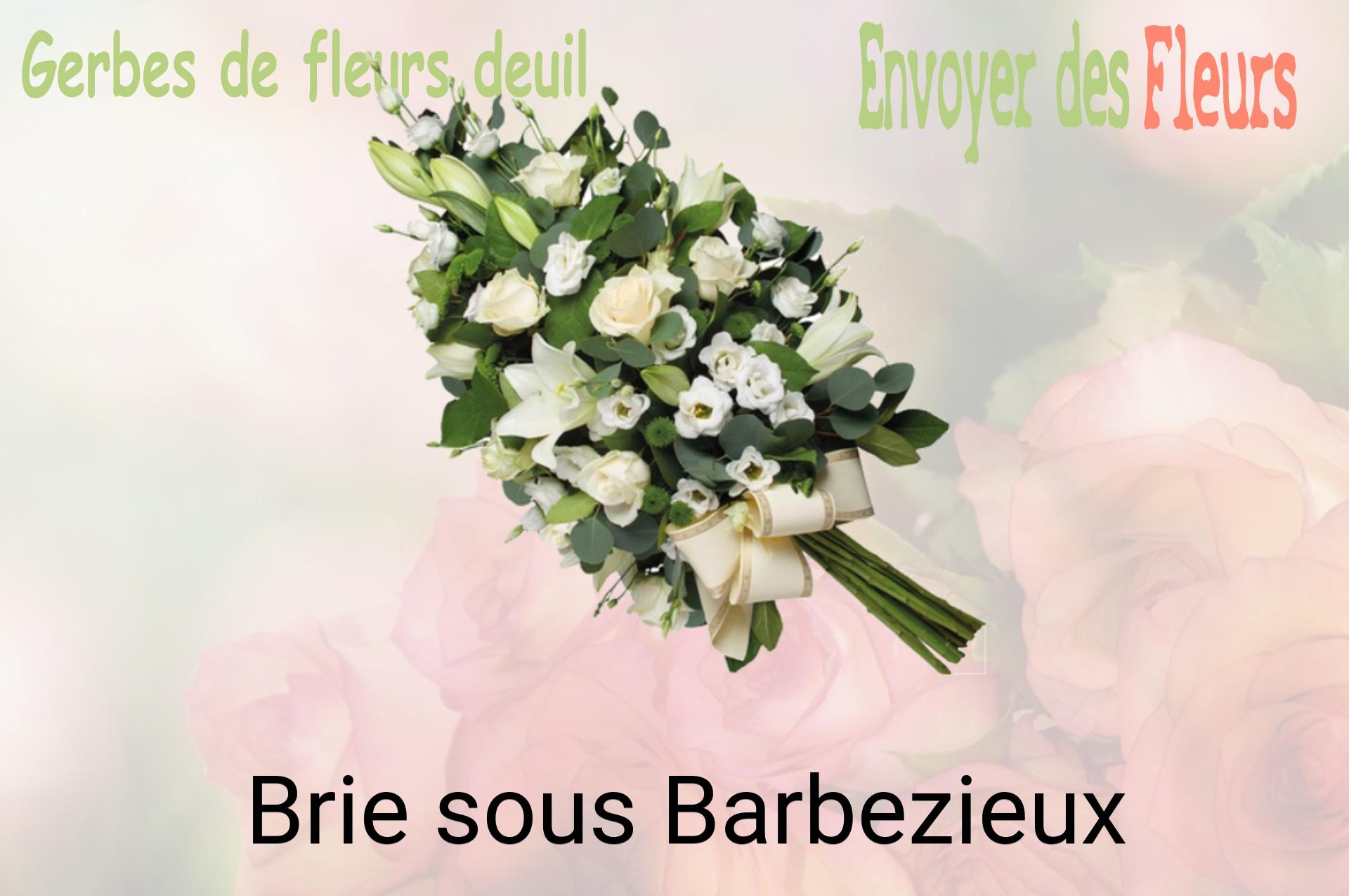 Gerbe de fleurs de deuil livrée à Brie-sous-Barbezieux